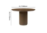 Picture of Gevora Round Dining Table - Natural Wood