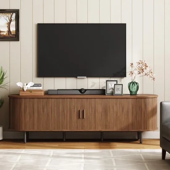 Rivano Modern TV Unit with Contemporary Design – Natural Wood