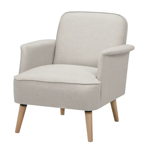 Picture of Mavely Foldable Lounge Chair – Natural Wood Base with Modern Comfort