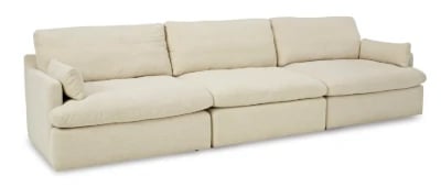 Picture of Tavani L-Shaped Sectional – Natural Wood Base