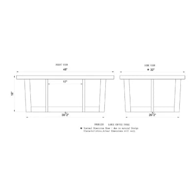Mazie Pedestal Coffee Table