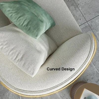 Picture of Mora Curved Sectional Sofa – Natural Wood Base