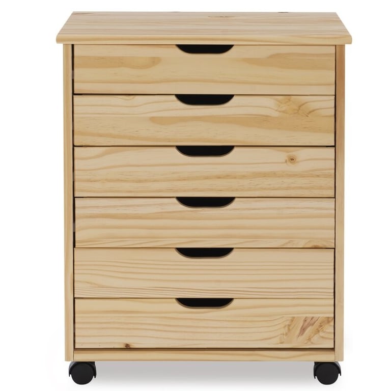 Breshay+6+Drawer+Rolling+Storage+Chest 