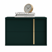 صورة طاولة غرفة نوم خشب طبيعي مع 2 درج - كرامزي