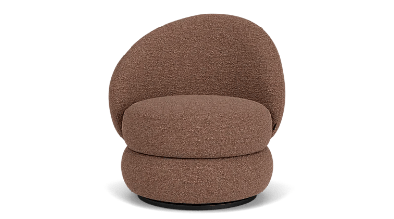 صورة كرسي أرفورا الدوار – تصميم فني بظهر منحوت