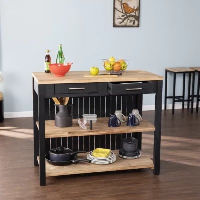 Cusin Kitchen Island With Storage
