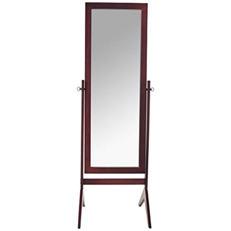 Crown Mark Espresso Rectangular Cheval Mirror