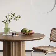 Picture of Gevora Round Dining Table - Natural Wood