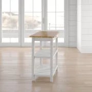 Moppi Solid Wood kitchen Island With Shelves