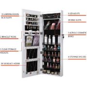 صورة ماتشا خزانة اكسسوارات ومجوهرات ومرايا معلقة