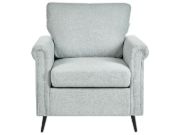 Picture of Daroa Modern Armchair – Natural Wood with Stainless Steel Legs