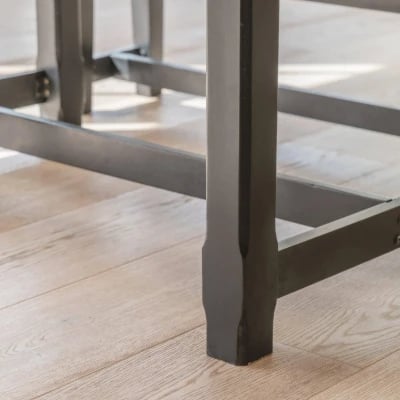 Picture of Bardin Natural Wood Two-Tone Bench