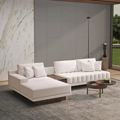 Picture of Armia L-Shaped Sectional – Natural Wood