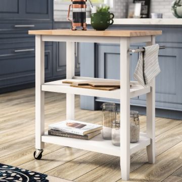 Ropa Solid Wood Kitchen Cart