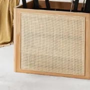 Picture of Perla Coffee Table – Natural Wood & Rattan with Storage Drawers