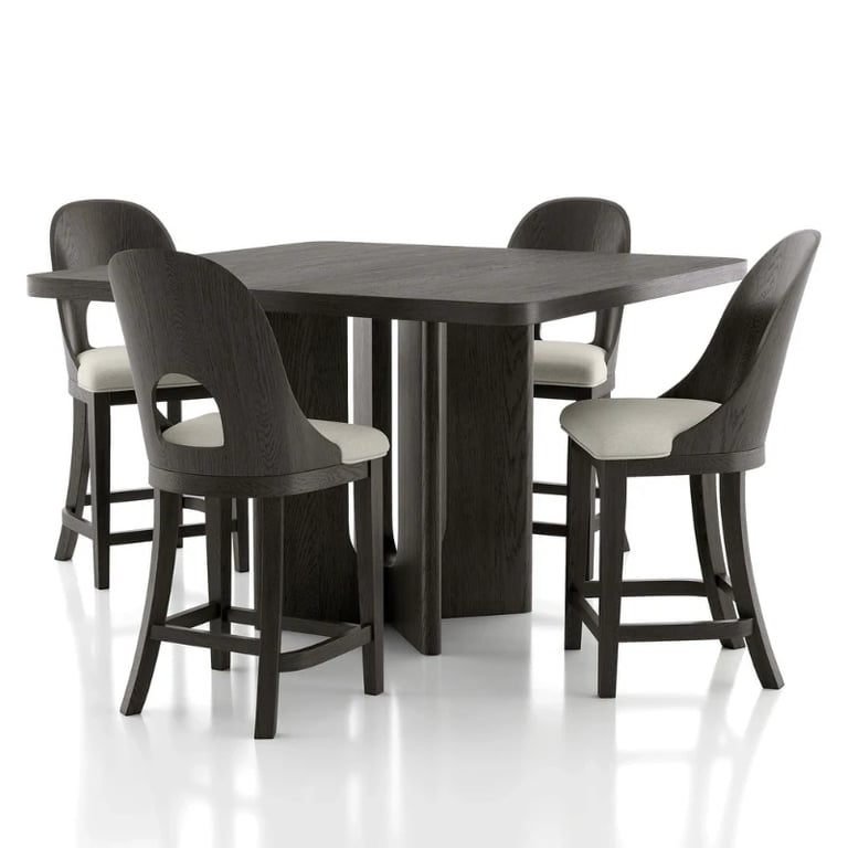Overo – Modern Natural Wood Dining Set with a Distinctive Design