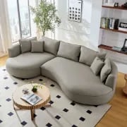 Picture of Mercato L-Shaped Sectional – Natural Wood