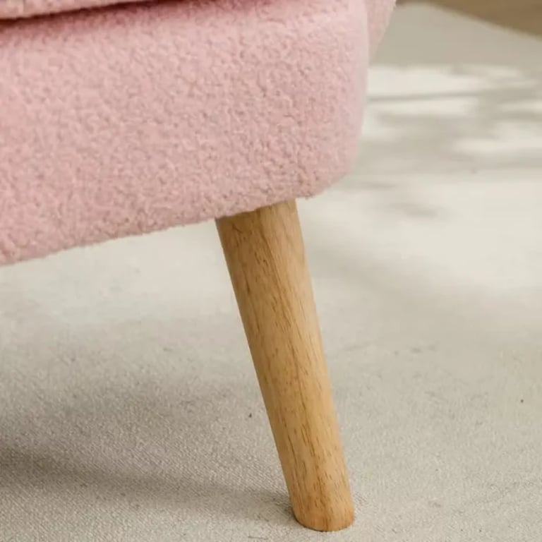 Picture of Velvera Velvet Armchair – Soft Comfort with Natural Wood Legs