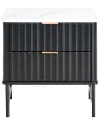 Lorven Modern Bedside Table – Natural Wood