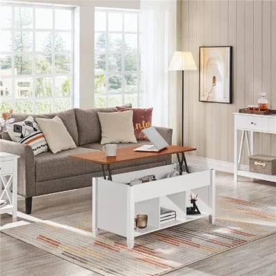 Lemmons Lift Top 4 Legs Coffee Table with Storage