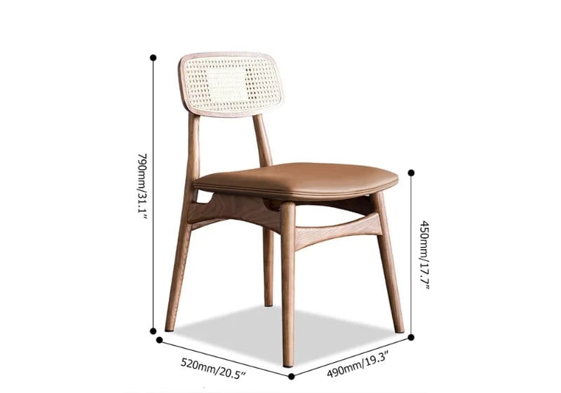 صورة كرسي نيفو الاسكندنافي بظهر من الخيزران
