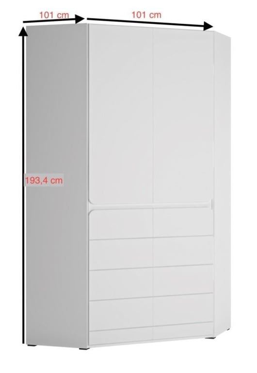 Picture of Nova – Youth Corner Wardrobe-Natural Wood