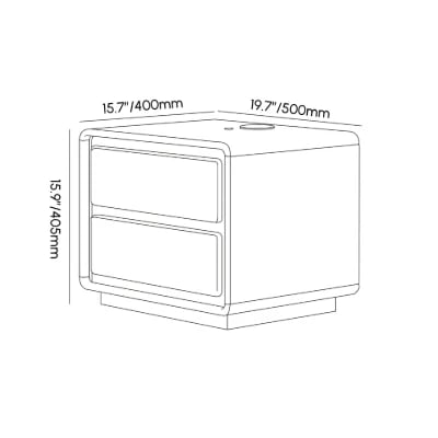 Picture of Céleste Natural Wood - Side Table.