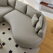 Picture of Mercato L-Shaped Sectional – Natural Wood