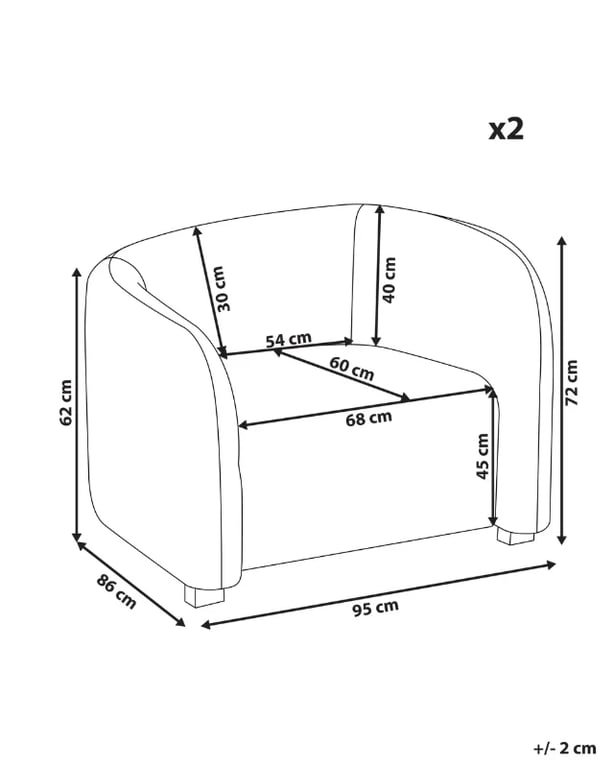Luvora - Curved Velvet Armchair