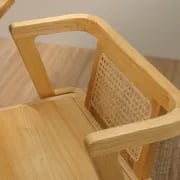 Picture of Navo Natural Wood Dining Set – Woven Backrest