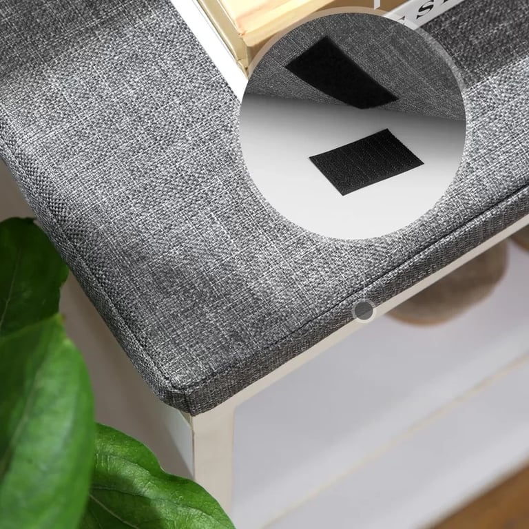 صورة كوبلا مقعد تخزين الأحذية - أبيض