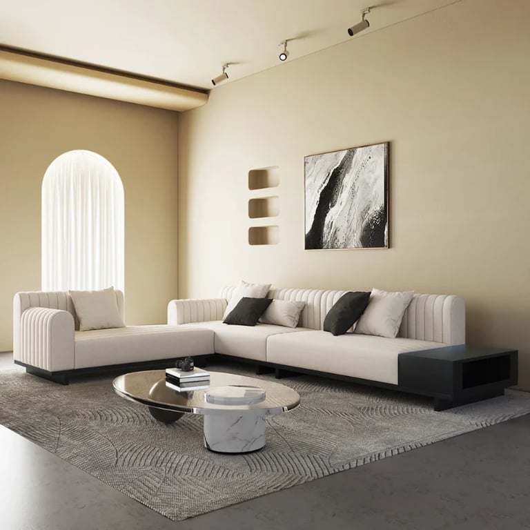 Picture of Cavallo L-Shaped Sectional – Natural Wood
