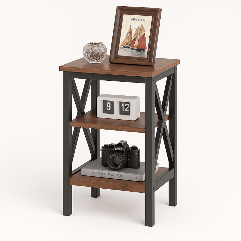 صورة طاولة جانبية خشب طبيعي -مونامور