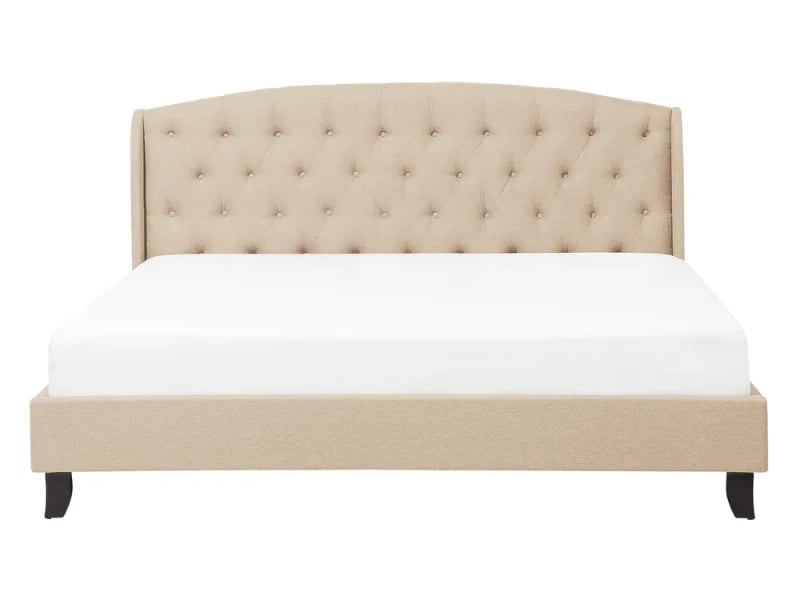 Belgrado Elegant Upholstered Bed – Tufted Square Padded Headboard