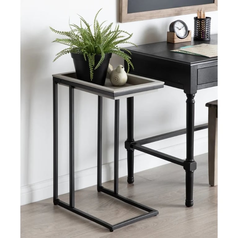 Picture of Clamy Side table Natural wood with Metal