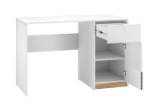 Picture of Alinea Modern Desk with Drawer & Storage Cabinet – Natural Wood