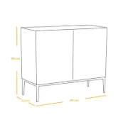 Picture of Rêverie Coffee Corner Cabinet – Dual Shelf Design with Wooden Legs
