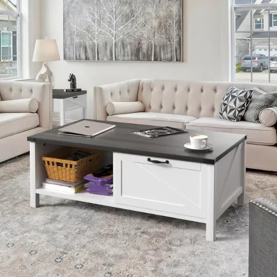 Learoy 4 Legs Coffee Table With Storage