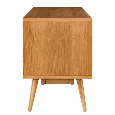 صورة فييرا – وحدة تلفاز من الخشب الطبيعي بتصميم مينيمالي أنيق