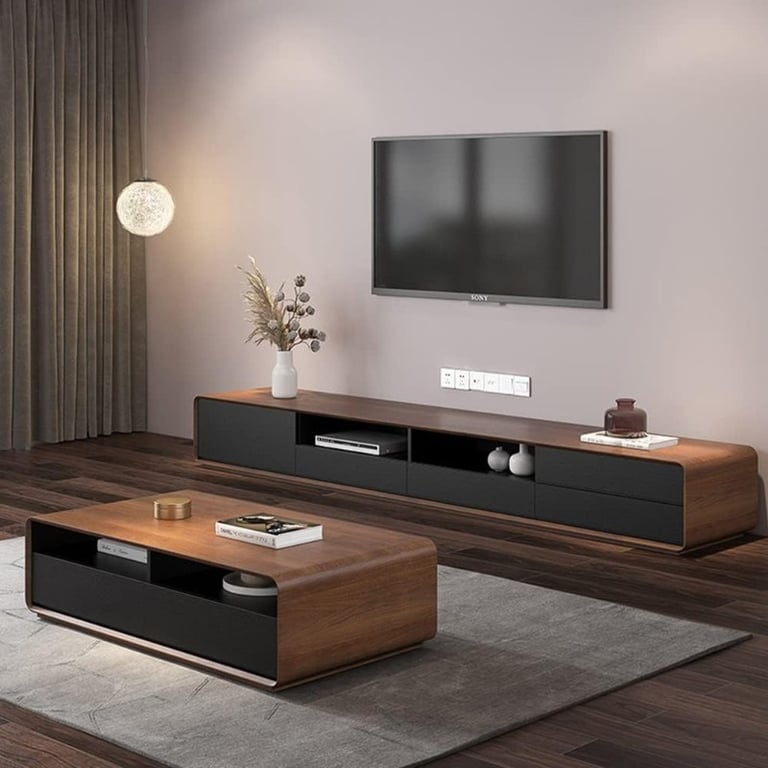 Picture of Ventro  TV Unit – Natural Wood with Ample Storage
