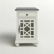 Picture of Ahmara Side table natural wood with storage