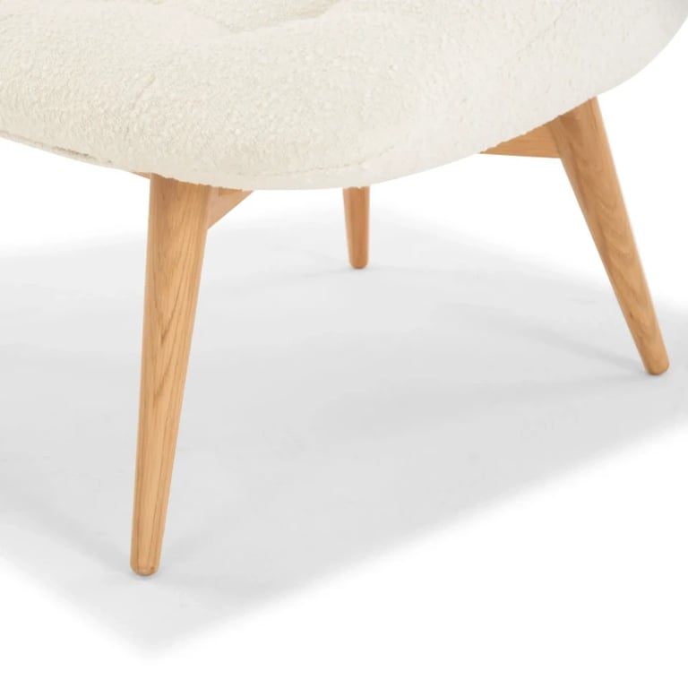 Picture of Elton Accent Chair – Classic Meets Modern with Natural Wood Legs