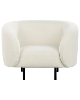 Viona – Modern Curved Armchair with Stainless Legs