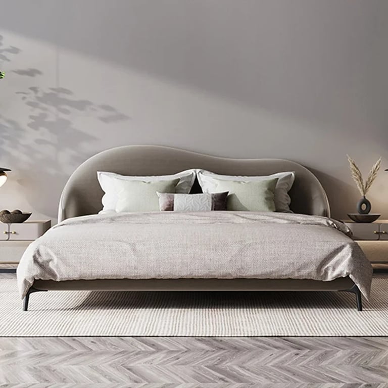 Picture of Luna Curve Upholstered Bed