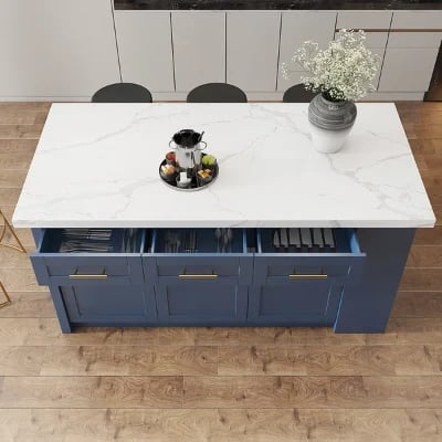 Grata Kitchen Island with Storage
