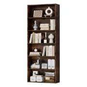 صورة إيميديو – مكتبة ديكور خشبية بتصميم بسيط وأنيق