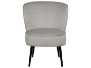 صورة كرسي لاندرو مبطّن بدون ذراعين بإطار من الخشب الطبيعي