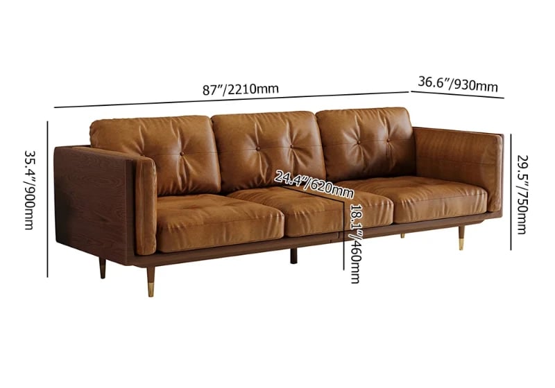 Picture of Cavello Sofa – Natural Wood