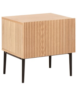 Picture of Orlane – Natural Wood Bedside Table with Modern Design