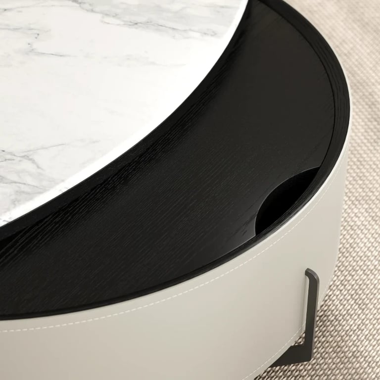 Picture of Mavero Natural Wood  Marble Lift Coffee Table – Smart Design